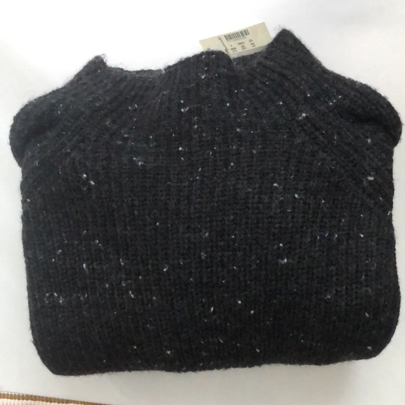 NWT! Madewell Sweater Long Sleeve Mini Dress Size Small Charcoal Gray - Picture 8 of 8